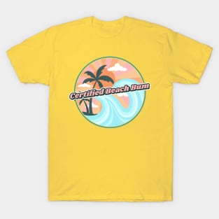 Certified Beach Bum Ocean Waves T-Shirt